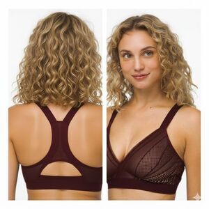 Lululemon Women's Sports Athletic Mesh Crossback Strappy Bralette Bra Size 32B